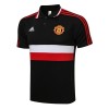Manchester United Trænings Polo 2022-23 Sort Rød Hvid